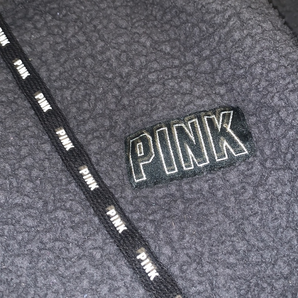 PINK/VS Sherpa Half-Zip Hoodie - Picture 2 of 3